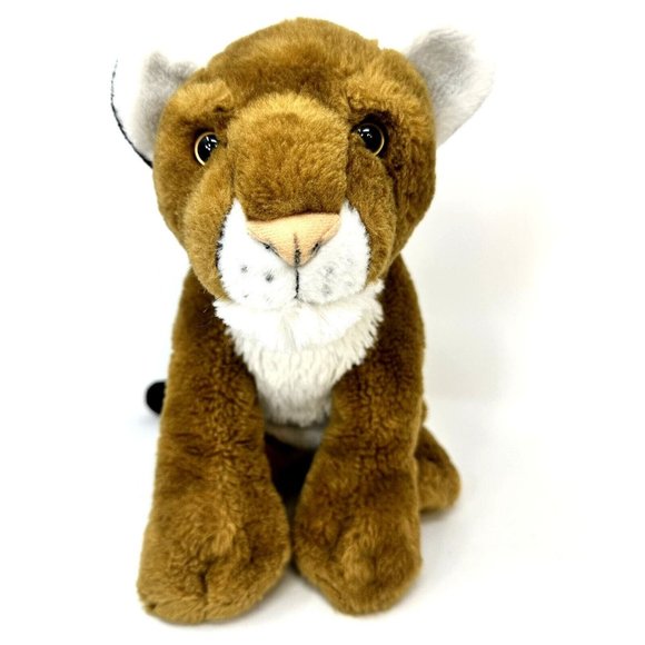 Wild Republic Mountain Lion Realistic Plush Wild Cat Animal Stuffed Toy K&M 10" - Picture 2 of 12